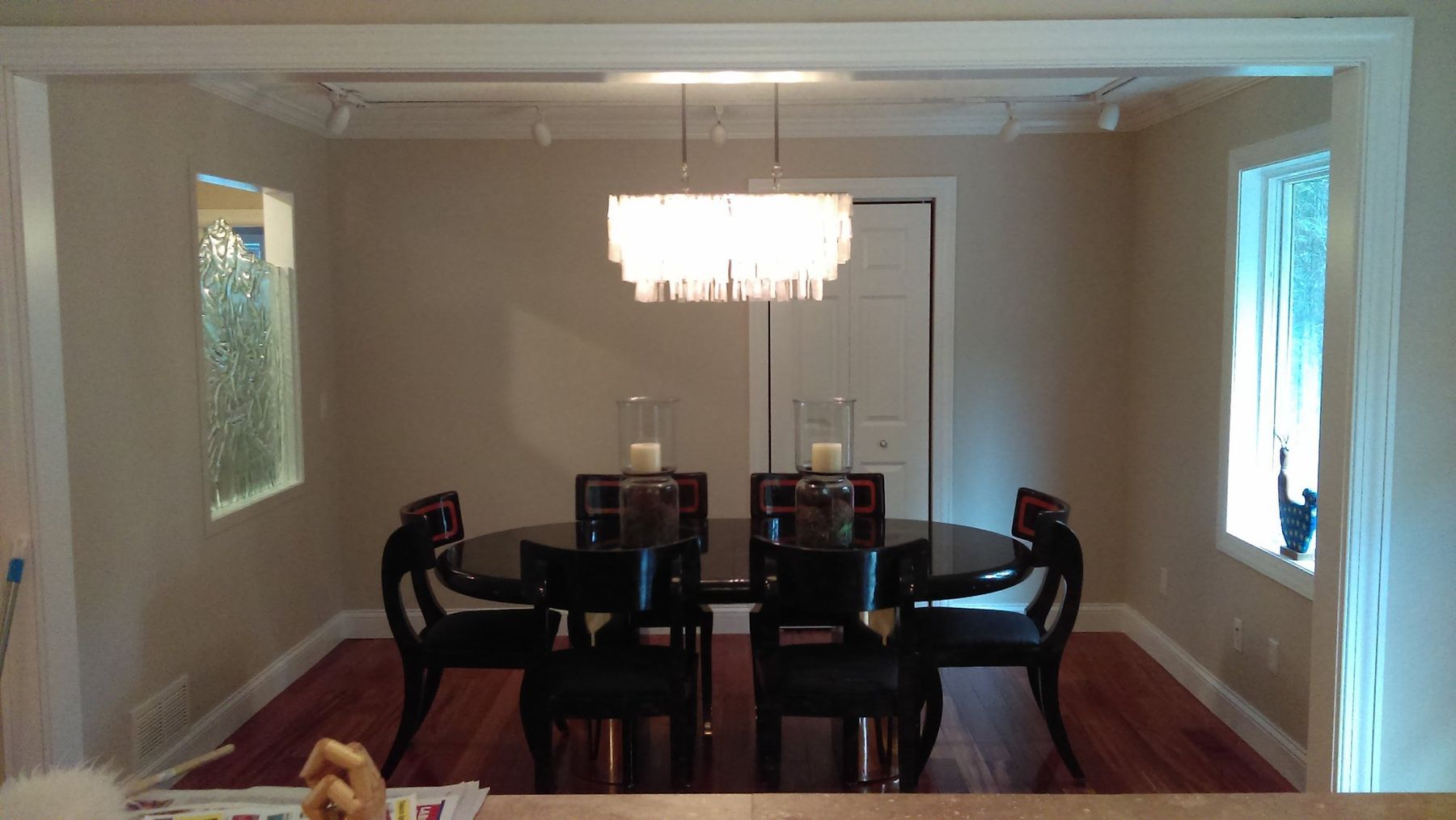 Dining room after repainting