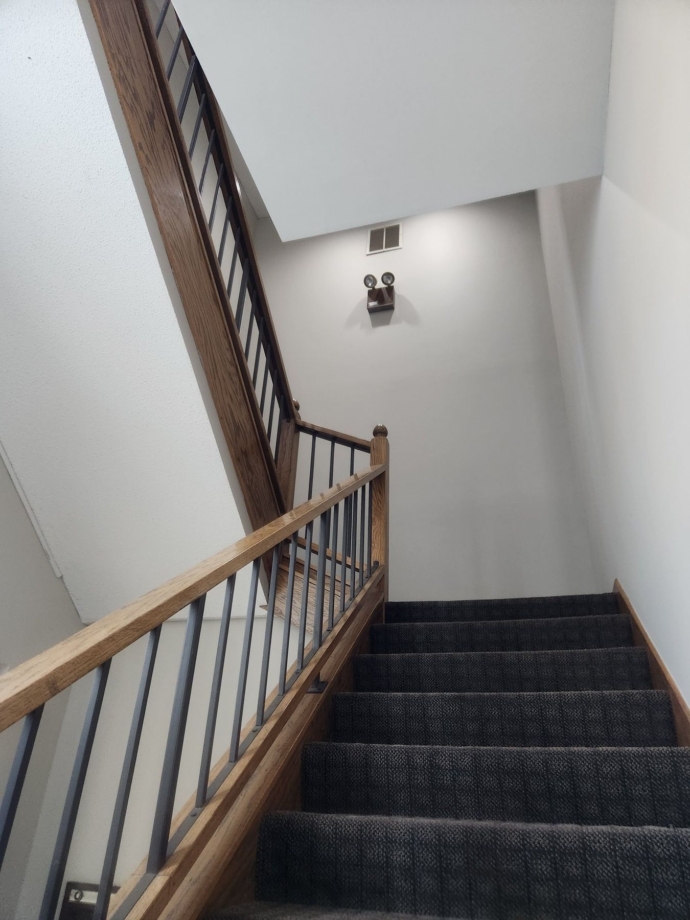 Stair and landing after repainting