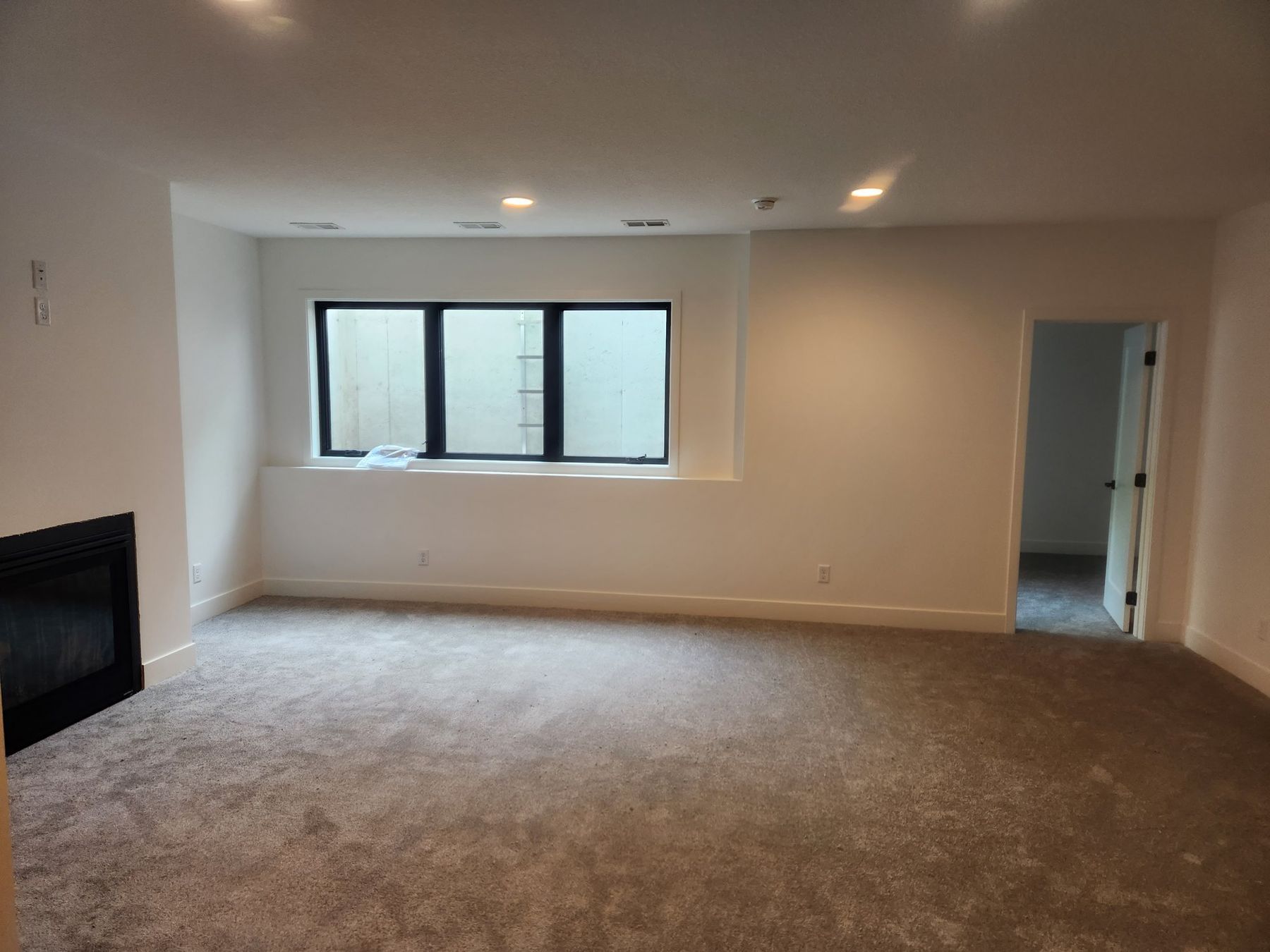 Finished lower-level family room