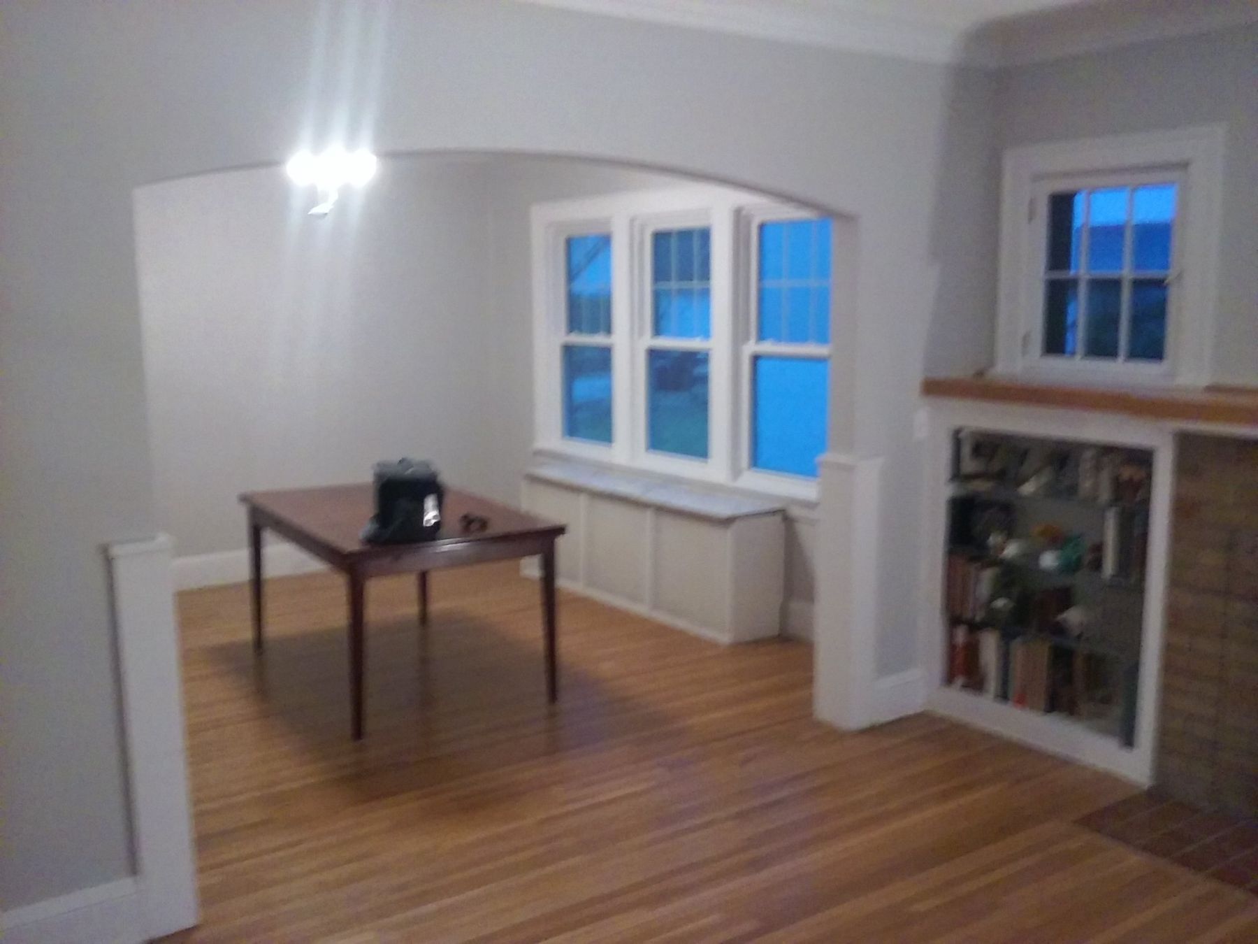 After: Living room toward the arch